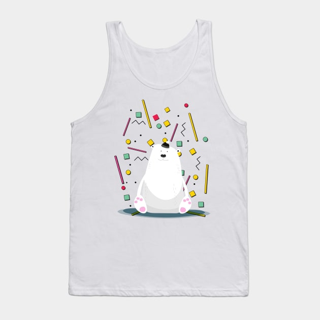 Cute 1980s Bear Tank Top by nickemporium1